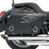 Soft Saddlebags * | Saddlemen Highwayman Tattoo Silver Stitch Jumbo Throwover Saddlebags