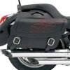 Soft Saddlebags * | Saddlemen Highwayman Tattoo Dark Red Stitch Jumbo Throwover Saddlebags