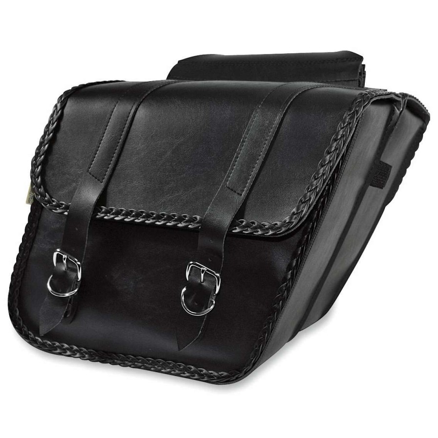 Soft Saddlebags * | Willie And Max Willie & Max Braided Slant Saddlebags