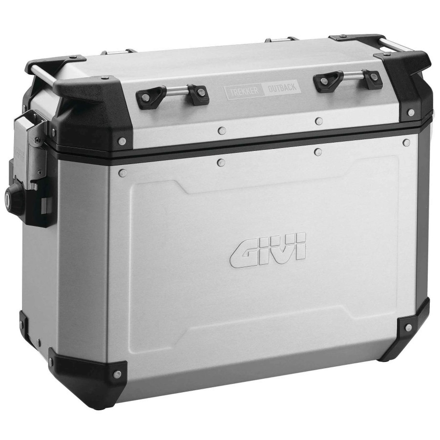 Hard Saddlebags * | Givi Outback 37 Liter Silver Left Side Case