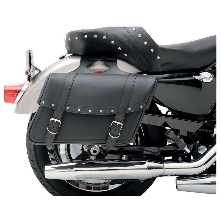 Soft Saddlebags * | Saddlemen Highwayman Riveted Jumbo Slant Saddlebags