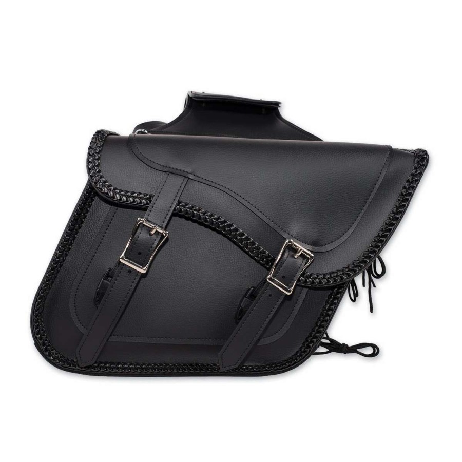 Soft Saddlebags * | Dream Apparel Saddlebag & Accessory Plain Throwover Zip-Off Saddlebags