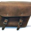 Soft Saddlebags * | Leatherworks Inc. Leatherworks, Inc. Distressed Brown Economy Bolt-On Saddlebags