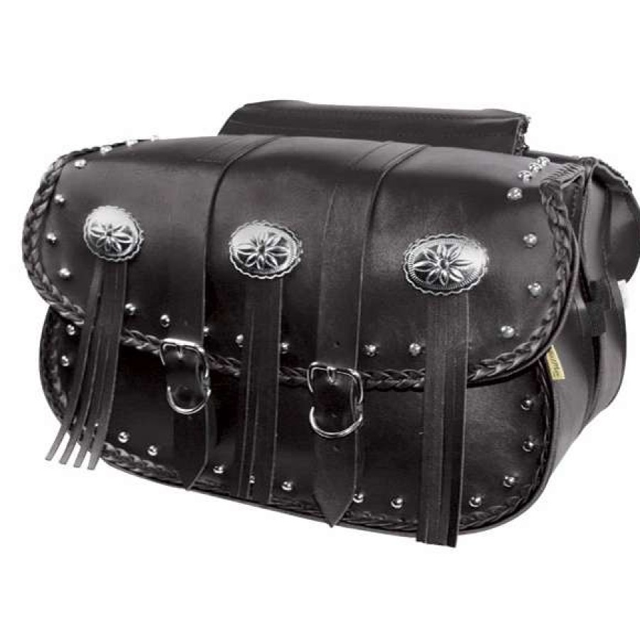 Soft Saddlebags * | Willie And Max Willie & Max Warrior Collection Studded Saddlebags