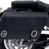 Soft Saddlebags * | Saddlemen Highwayman Tattoo Black Stitch Medium Throwover Saddlebags