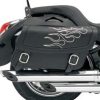 Soft Saddlebags * | Saddlemen Highwayman Tattoo Silver Stitch Medium Throwover Saddlebags