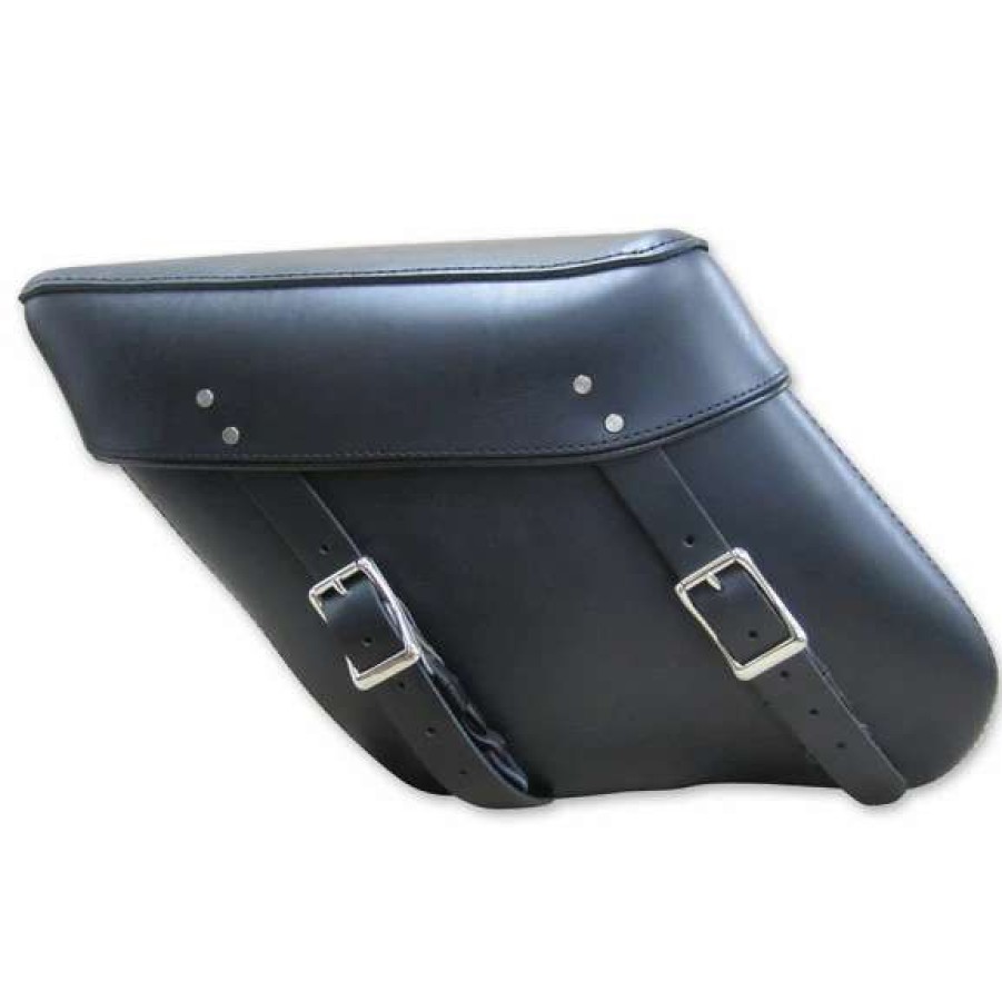 Soft Saddlebags * | Leatherworks Inc. Leatherworks, Inc. Economy Wide Angle Throwover Leather Saddlebag