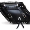 Soft Saddlebags * | Leatherworks Inc. Leatherworks, Inc. Wide Angle Box Top Studded Saddlebags