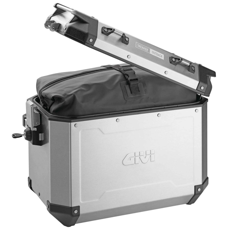 Hard Saddlebags * | Givi Outback 48 Liter Silver Left Side Case