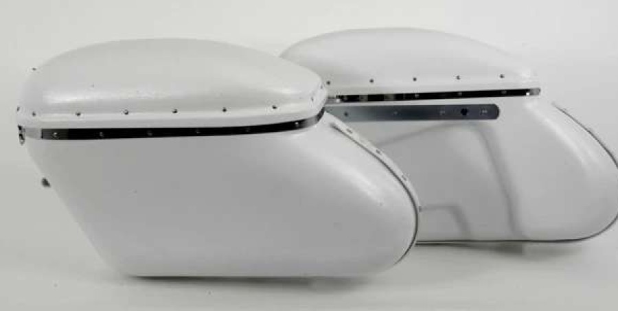 Hard Saddlebags * | V-Twin Manufacturing Replica 'Bubble' Saddlebag Set