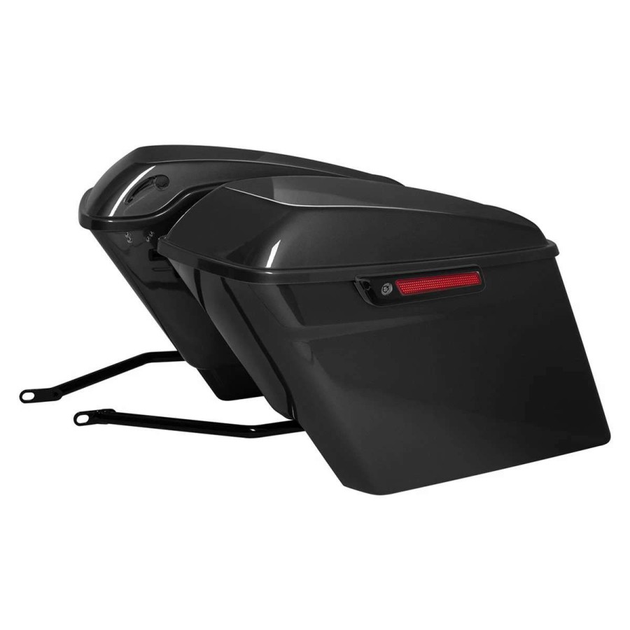 Hard Saddlebags * | Hogworkz Stretched Saddlebag Conversion Kit With Black Brackets