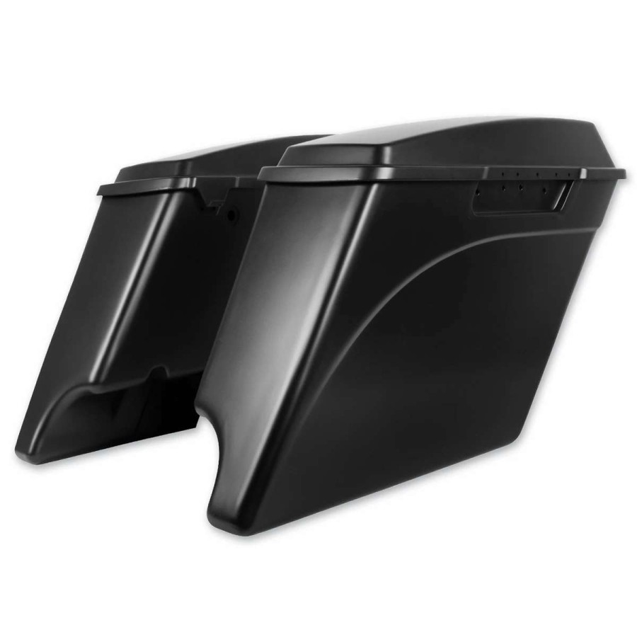 Hard Saddlebags * | Hogworkz 4 Unfinished Extended Saddlebags With Dual Cut Out