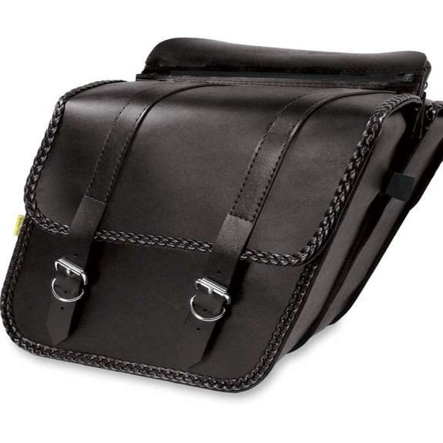 Soft Saddlebags * | Willie And Max Willie & Max Braided Collection Compact Slant Saddlebags