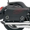 Soft Saddlebags * | Saddlemen Highwayman Tattoo Dark Red Stitch Large Throwover Saddlebags