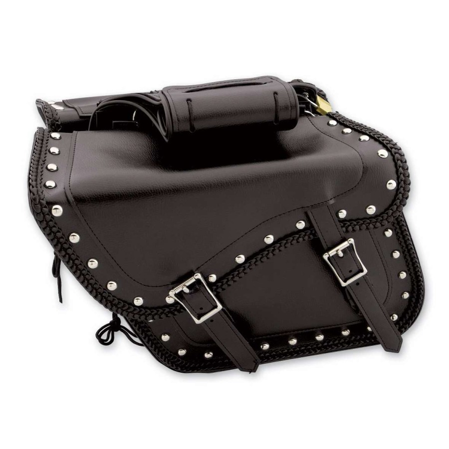 Soft Saddlebags * | Dream Apparel Saddlebag & Accessory Studded Throwover Zip-Off Saddlebags