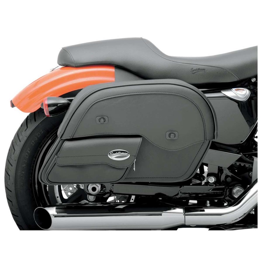 Soft Saddlebags * | Saddlemen Express Cruis'N Jumbo Slant Face Pouch Saddlebag