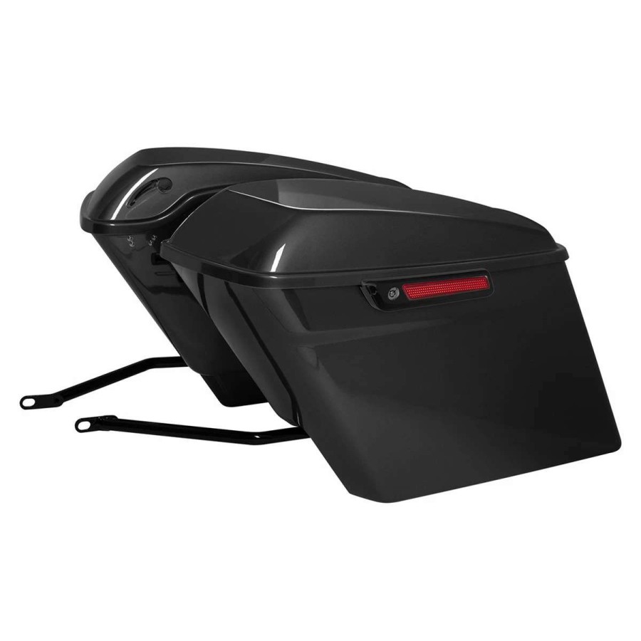 Hard Saddlebags * | Hogworkz Stretched Saddlebag Conversion Kit With Black Brackets